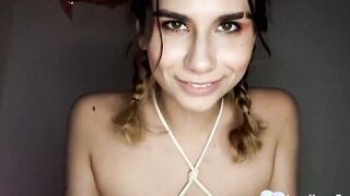 Amazing Goddess college goddess getting cum on her face