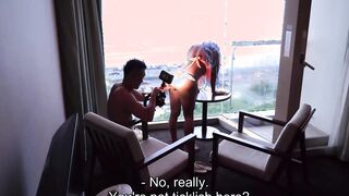 Japanese Gyaru Private Sex Movie against Ocean Sunset