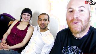 French Women next door try amateur casting