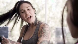 Lesbian teenie geek Maya Woulfe takes revenge on her roommate