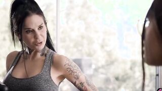 Lesbian teenie geek Maya Woulfe takes revenge on her roommate