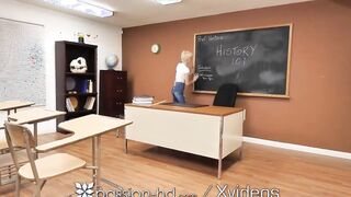 PASSION-HD Troublesome College Women Fucks To Get Out Of Detention Slut two