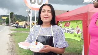 CARNEDELMERCADO - Young Latina Hot Nailed Hard by Stranger's Long Dick