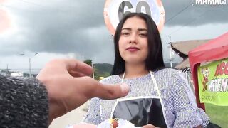 CARNEDELMERCADO - Young Latina Hot Nailed Hard by Stranger's Long Dick