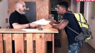 HORNYHOSTEL - Huge Boobed Blonde Lya Missy Sneaky Plowed with bbcs