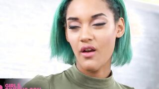 GIRLSRIMMING - Filthy Goddess Anal Satisfaction with Stunning Ebony Capri Lmonde