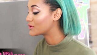 GIRLSRIMMING - Perfect Bae anal satisfaction with voluptuous black Capri Lmonde