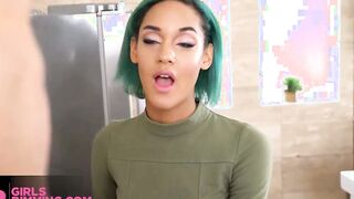 GIRLSRIMMING - Perfect Bae anal satisfaction with voluptuous black Capri Lmonde