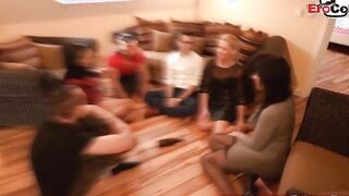 Amateur Sexparty into Munich with german blonde slender 19 yo