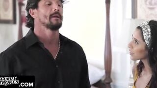 Sensual Cutie Angel Del Rey's Pink Pussy Getting Ruined by her Stepdad