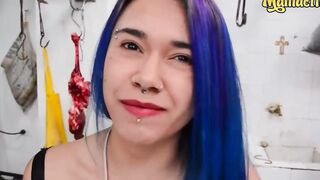 CARNEDELMERCADO - (Charlotte Franco, Alex Moreno) - Blue Haired Goth Latina Getting