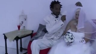 GILF Bride Ride Long Ebony Cock