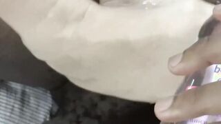 Old Granny give Turf Job to Ebony Cock