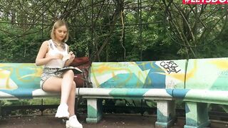 HornyHostel - Surprise Blowjobs Leads to Hot Sex with Blonde Cutie Emily Bae Full Video