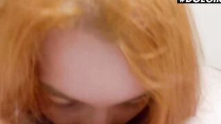 DOEGIRLS - Long Hooters Red Haired Kate Utopia Sucks her Boyfriends Cock