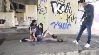 MAMACITAZ - Crazy Girls Go For Bombshell Outside Lesbian Sex