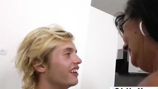 Stuffing their older wet holes