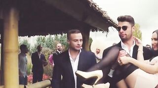 All-Natural Russian Lilu Moon Getting Her Ass TRIPLE TEAMED At Her Own Wedding!