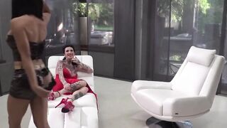 Red Haired milf Makes KINKY double penetration Look Easy