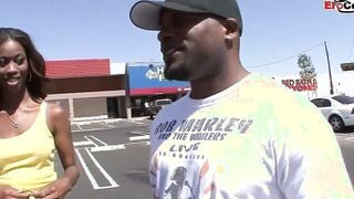 Slender black sluts sharing a gigantic african penis in a