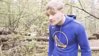 Dutch bimbo plowed in the woods