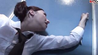 DEVOTE TEENAGERS GETTING DEEP THROAT ANAL AND FACIAL INSEMINATION