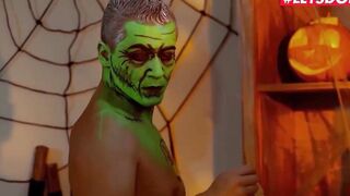 RELAXXXED - Halloween Oiled Massage For Big Melons Blonde Kayla Green - LETSDOEIT