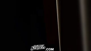 Lusty Barely Legal Slut Getting Back From College And Sneaky Fucks Stepdaddy While Her Stepmom Is Not Watching