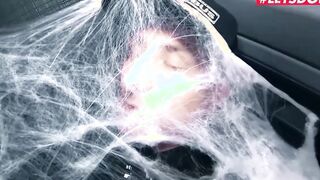 LETSDOEIT - (Jezzicat, Jason Steel) - Halloween With Turned On Possessed Hoe Fucks A Big Cock Into The Car