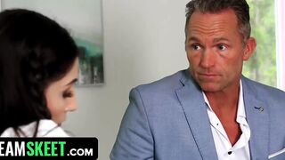 Naughty hot Sends Her Stepdaddy Nude Photos And Makes Him Hammer Her Vagina And Cover It With Cum