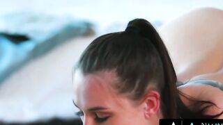 NURUMASSAGE Horny Aidra Fox Keeps Showing Off Stepdaddy For A Hard Surprise