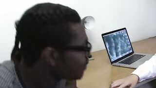 Mature gilf getting licked and sucks huge african cock