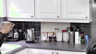 Older older lady gives fellatio with african ho