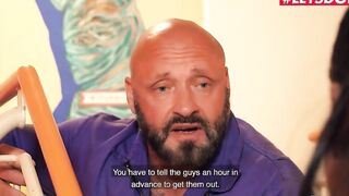 HORNYHOSTEL - Turned On Tourist Julia Parker Getting Fucked By The Janitor - LETSDOEIT