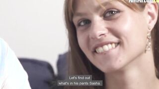 CASTING FRANCAIS - Sasha Paradis and Ryan Bones - Sweaty Hardcore Casting With A Erotic Hot
