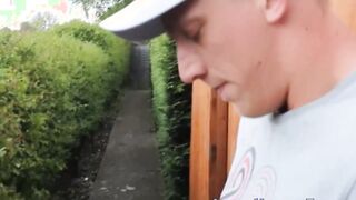 Buxom brit sucking Luke Hardy