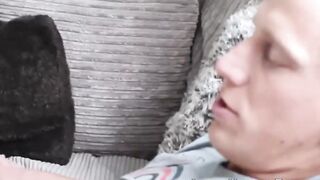 Buxom brit sucking Luke Hardy