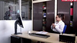 PORNOACADEMIE - Long Boobed Teacher Anna Polina Sucks Black Dick And Has Rough Anal - LETSDOEIT
