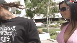 Lesbian dildo sex with long boobs dark haired girls