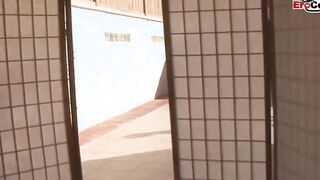 Outdoors lesbian three way with a double sex toy and teenagers yo
