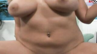 Blonde Women with naturalt tits and pierced vagina fuck
