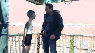 MAMACITAZ - (Mey Madness, Ramon Nomar) - Small Titted Goth Thot Hard Public Banged With Muscular Bf