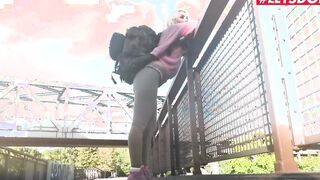 HORNYHOSTEL - (Lovita Fate, Mark Aurel) - Big Ass Blonde Barely Legal Caught Masturbating In The Restroom And Getting Creampied Full