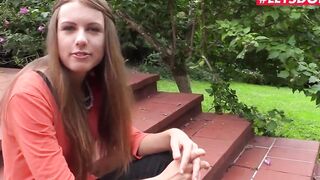 LETSDOEIT - Slender 19 Year Older Satisfies Her Dripping Cunt To Orgasm