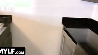 StayHomeMilf - Muscular Dude Tricks Long Jugs Blindfolded Cougar