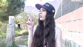 MAMACITAZ - Beautiful Hoe Arwen Gold Takes Long Penis Deep Into Her Twat Public