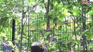 FAT UGLY GERMAN teenie YEAR OLDER WITH GIGANTIC NATURAL BOOBIES OUTSIDE point of see