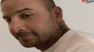 Skinny thot with a pierced pussy pick up in a