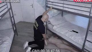 FREAKY HOSTEL - Thin Barely Legal Caught And Banged By Security