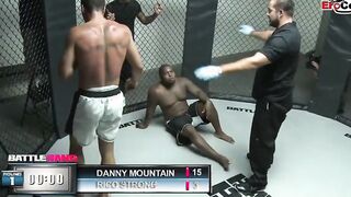 Dark Haired skank with gigantic titties fucking a boxer in the